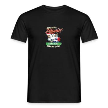 Straight Trippin' To Paraguay With My Tribe - Men's T-Shirt - black - Front - AI Model Male 178 light (178cm)
