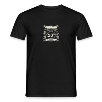 Trop béni pour être stressé Tournant du 20e anniversaire - T-shirt homme - noir - Devant - AI Model Male 178 light (178cm)