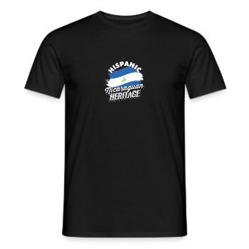 Patrimoine hispanique nicaraguayen Patrimoine nicaraguayen - T-shirt homme - noir - Devant - AI Model Male 178 light (178cm)