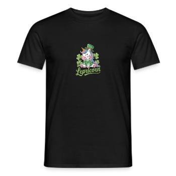 Lepricorn St. Patrick's Day Magische Vibes - Männer T-Shirt - Schwarz - Vorne - AI Model Male 178 light (178cm)