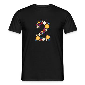 Flowers 2 - Men's T-Shirt - black - Front - AI Model Male 178 light (178cm)