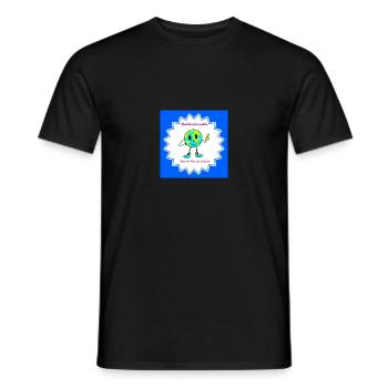 Donne le sourire au monde - T-shirt homme - noir - Devant - AI Model Male 178 light (178cm)