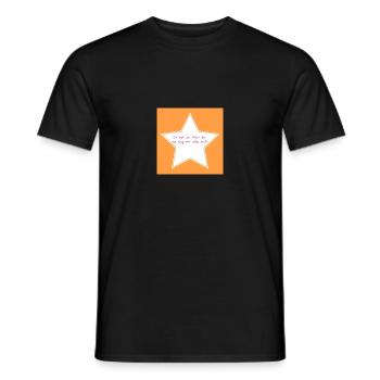 Du bist der Stern der den weg zur Liebe sucht - Männer T-Shirt - Schwarz - Vorne - AI Model Male 178 light (178cm)