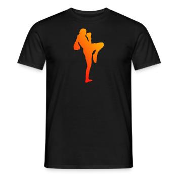 Boxe Thaï Hommes Femmes Boxe Thaï Muay Thai - T-shirt homme - noir - Devant - AI Model Male 178 light (178cm)