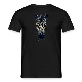 Zebra Art - Men's T-Shirt - black - Front - AI Model Male 178 light (178cm)