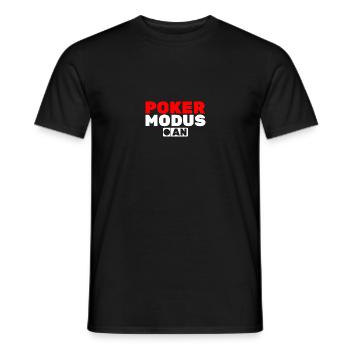 Poker Modus an - Männer T-Shirt - Schwarz - Vorne - AI Model Male 178 light (178cm)