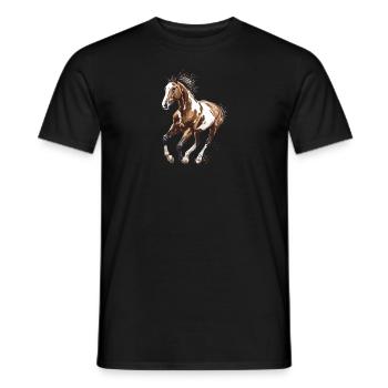 Horse Horses Riding Horse Horses Horse Girl - Men's T-Shirt - black - Front - AI Model Male 178 light (178cm)