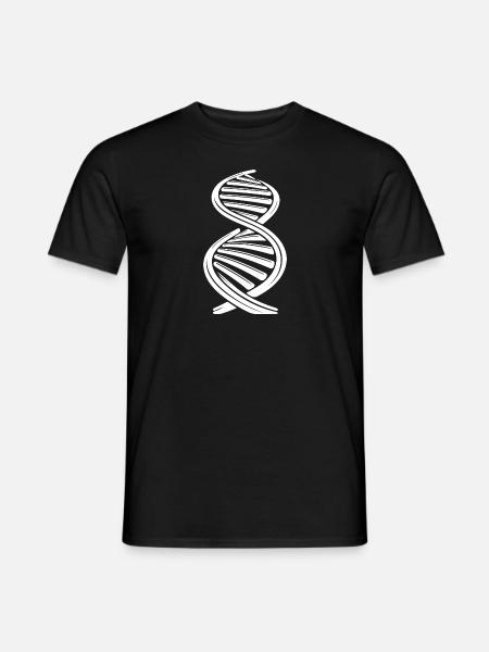 Nukleotidkjede DNA-streng dobbel helix - T-skjorte herre - svart