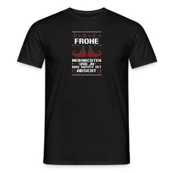 Weihnachtsmann Weihnachtsfest Ugly Christmas - Männer T-Shirt - Schwarz - Vorne - AI Model Male 178 light (178cm)