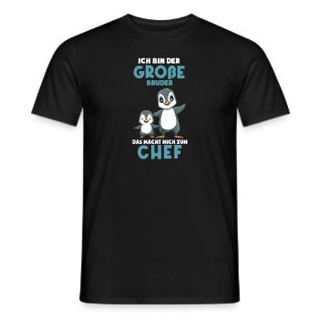 Ich bin jetzt ein großer Bruder Chef - Süße - Männer T-Shirt - Schwarz - Vorne - AI Model Male 178 light (178cm)