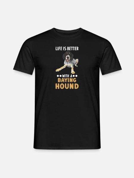 Bluetick Coonhound Gift Funny Saying - Men's T-Shirt - black