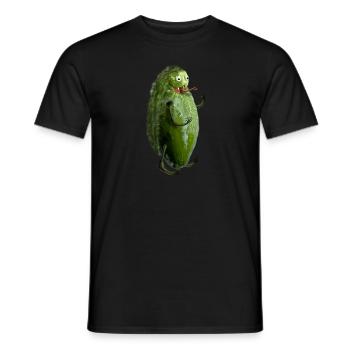 Le monstre du concombre - T-shirt homme - noir - Devant - AI Model Male 178 light (178cm)