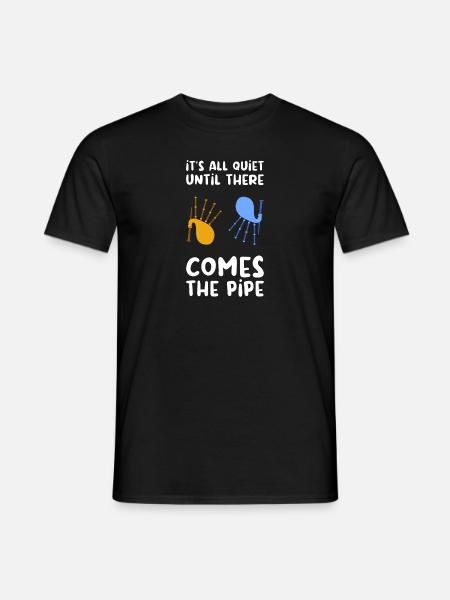 Scottish Bagpipes Celtic Gift - Men's T-Shirt - black