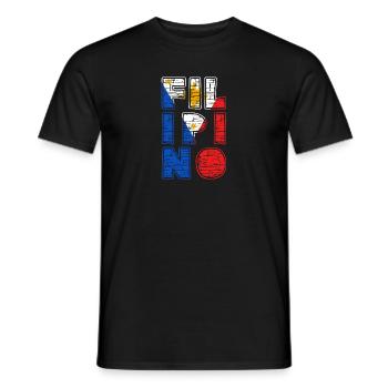 Philippines drapeau philippin fierté je cadeau - T-shirt homme - noir - Devant - AI Model Male 178 light (178cm)