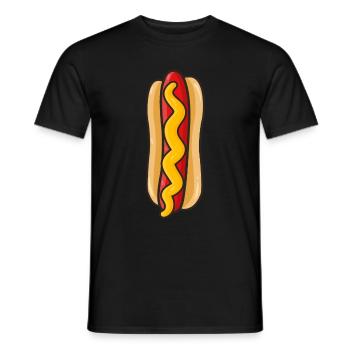 Hotdog - Männer T-Shirt - Schwarz - Vorne - AI Model Male 178 light (178cm)