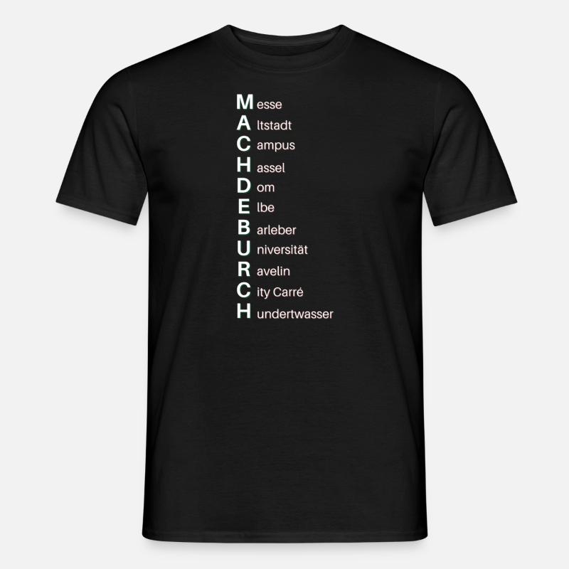 Machdeburch - Männer T-Shirt - Schwarz