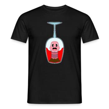 Wurm Red Wine - Men's T-Shirt - black - Front - AI Model Male 178 light (178cm)