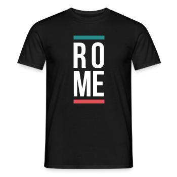 Rome City Bold Typography-Design - Männer T-Shirt - Schwarz - Vorne - AI Model Male 178 light (178cm)
