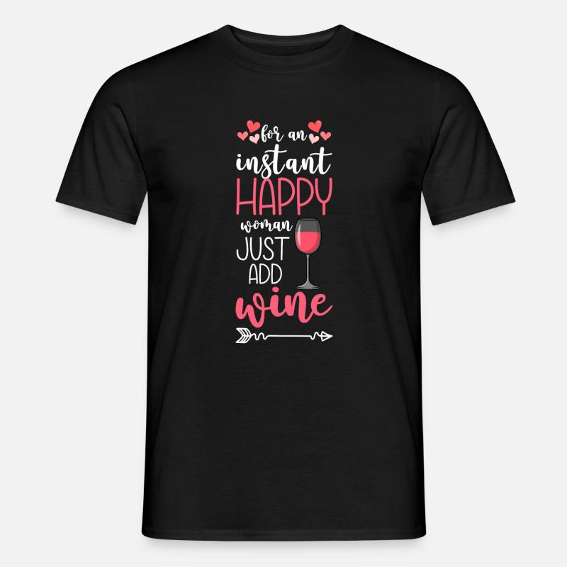 Glücklich Urlaub - Männer T-Shirt - Schwarz
