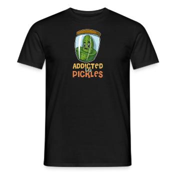 Fruits, jardin, concombres, cornichons, cornichons - T-shirt homme - noir - Devant - AI Model Male 178 light (178cm)