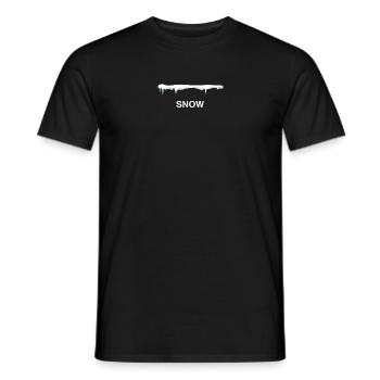 Neige - T-shirt homme - noir - Devant - AI Model Male 178 light (178cm)