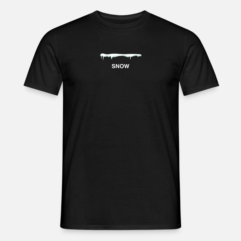 Snow - Männer T-Shirt - Schwarz