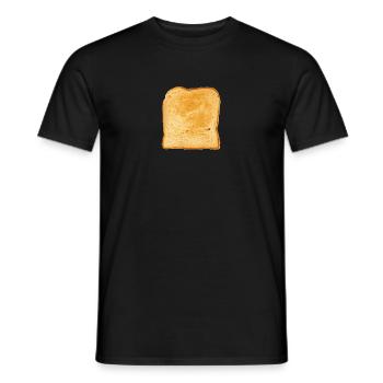 toast - Men's T-Shirt - black - Front - AI Model Male 178 light (178cm)
