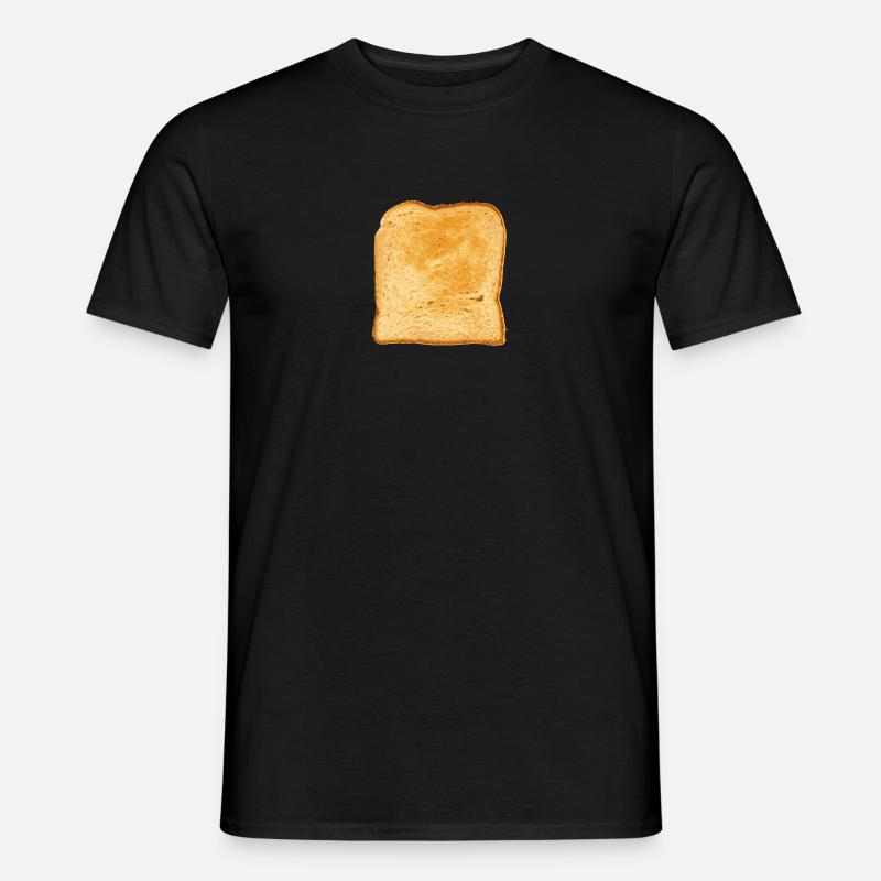 Toastbrot - Männer T-Shirt - Schwarz
