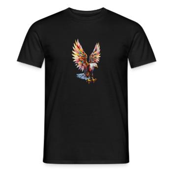 The Golden Eagle - Men's T-Shirt - black - Front - AI Model Male 178 light (178cm)