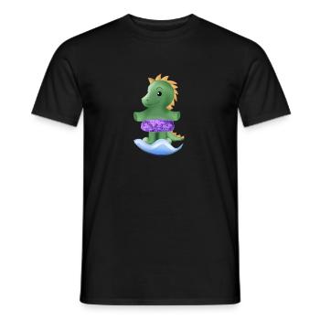 Kleiner Dinosaurier - Männer T-Shirt - Schwarz - Vorne - AI Model Male 178 light (178cm)