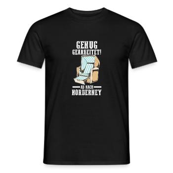 Nordsee Norderney - Männer T-Shirt - Schwarz - Vorne - AI Model Male 178 light (178cm)