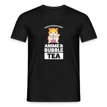 Anime Anime ramen bubble tea humster Ramen merch G - Männer T-Shirt - Schwarz - Vorne - AI Model Male 178 light (178cm)