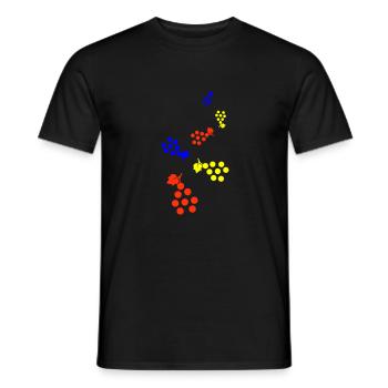 Weintrauben Symbol - Männer T-Shirt - Schwarz - Vorne - AI Model Male 178 light (178cm)