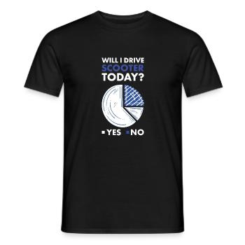 Sport Will I Drive Scooter - Männer T-Shirt - Schwarz - Vorne - AI Model Male 178 light (178cm)