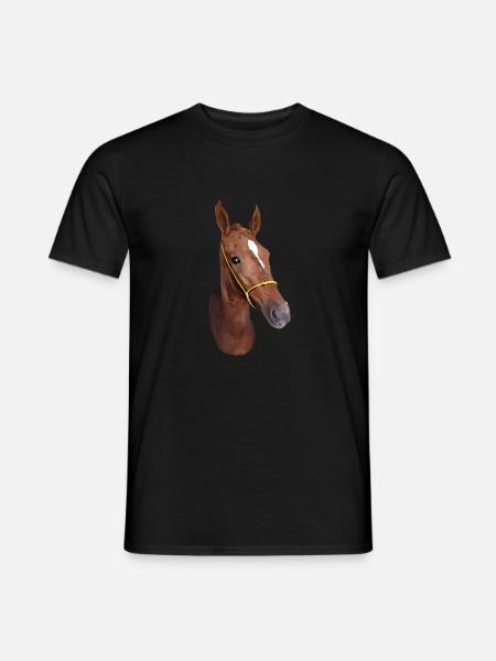 Stylized Horse Head - Men's T-Shirt - black