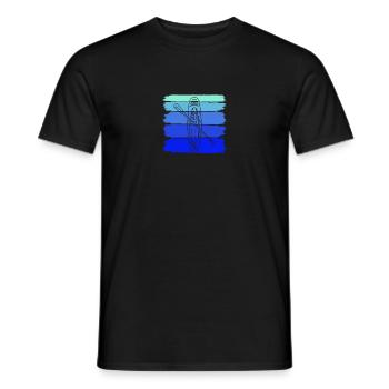 SUP Vintage Stand up paddling - Männer T-Shirt - Schwarz - Vorne - AI Model Male 178 light (178cm)