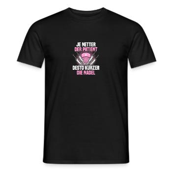 Patient Arzthelferin Krankenschwester Ärztin - Männer T-Shirt - Schwarz - Vorne - AI Model Male 178 light (178cm)