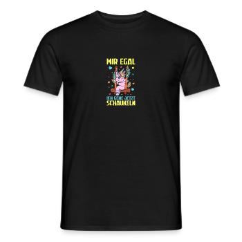 Mir egal Schaukel Schaukeln - Männer T-Shirt - Schwarz - Vorne - AI Model Male 178 light (178cm)