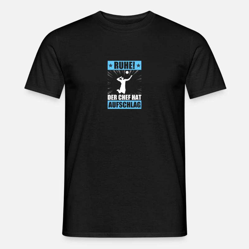 Der Chef hat Aufschlag Faustball Faustballer - Männer T-Shirt - Schwarz