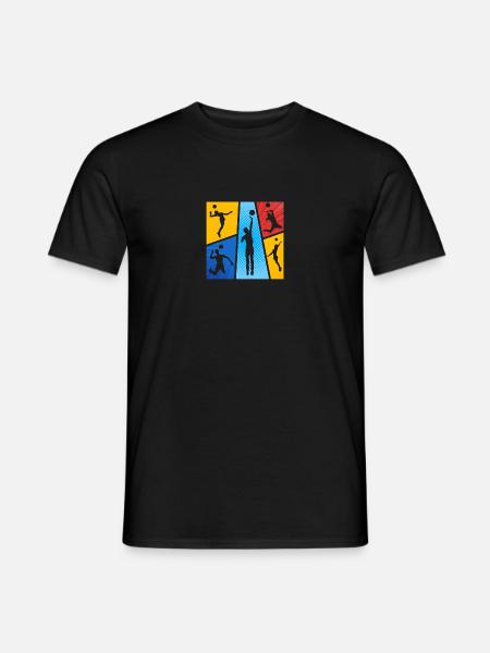 Faustball Faustballer - Männer T-Shirt - Schwarz