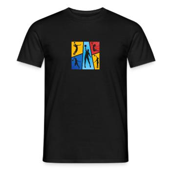 Fistball Fistball - T-shirt homme - noir - Devant - AI Model Male 178 light (178cm)