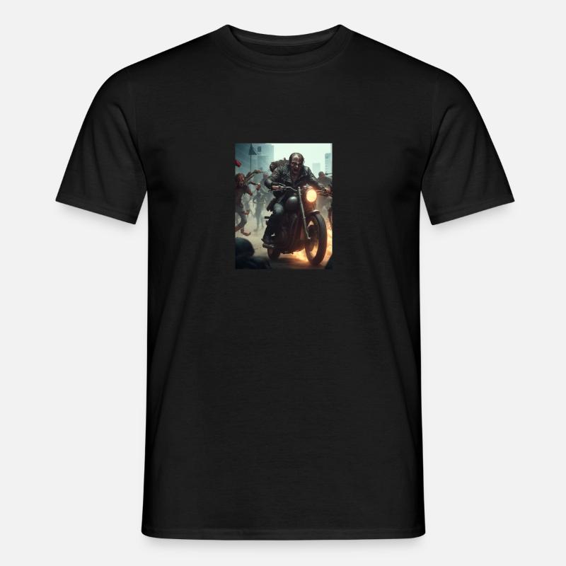 Zombie Biker2 - Männer T-Shirt - Schwarz