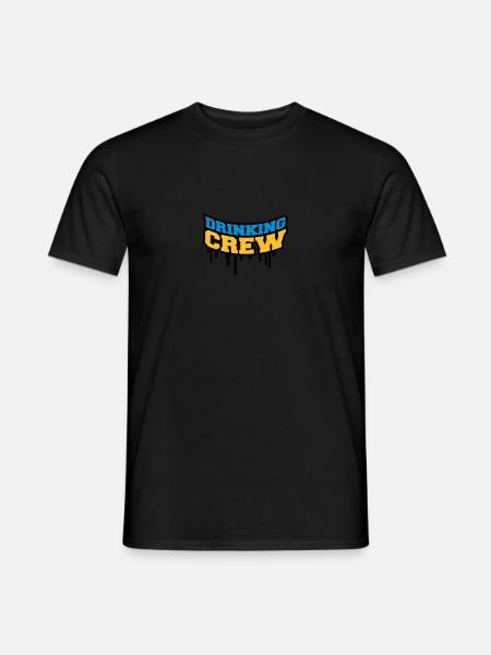 Drinking Crew Graffiti - Männer T-Shirt - Schwarz