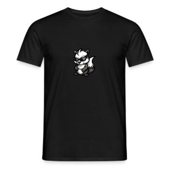 Stinktier Cool Tier - Männer T-Shirt - Schwarz - Vorne - AI Model Male 178 light (178cm)