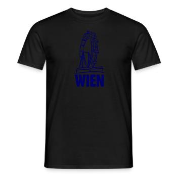 WIEN 1 - Männer T-Shirt - Schwarz - Vorne - AI Model Male 178 light (178cm)