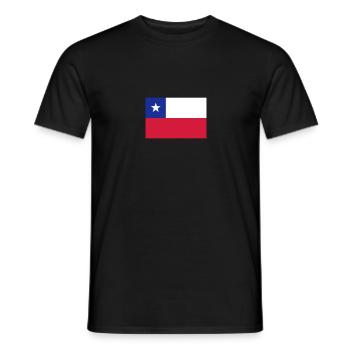 Chile - Männer T-Shirt - Schwarz - Vorne - AI Model Male 178 light (178cm)