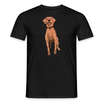 Rhodesian Ridgeback - Men's T-Shirt - black - Front - AI Model Male 178 light (178cm)