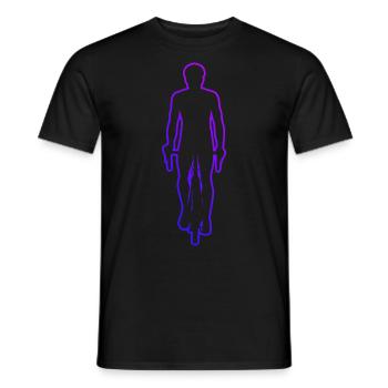 Mountainbike Fahrradfahren Radfahrer Herren - Männer T-Shirt - Schwarz - Vorne - AI Model Male 178 light (178cm)