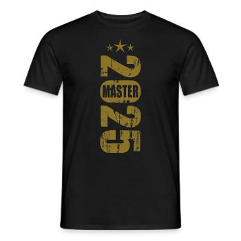 Master 2025 Vintage - Männer T-Shirt - Schwarz - Vorne - AI Model Male 178 light (178cm)