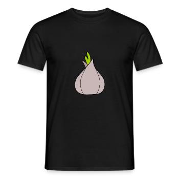 Légumes à l’oignon végétaliens - T-shirt homme - noir - Devant - AI Model Male 178 light (178cm)
